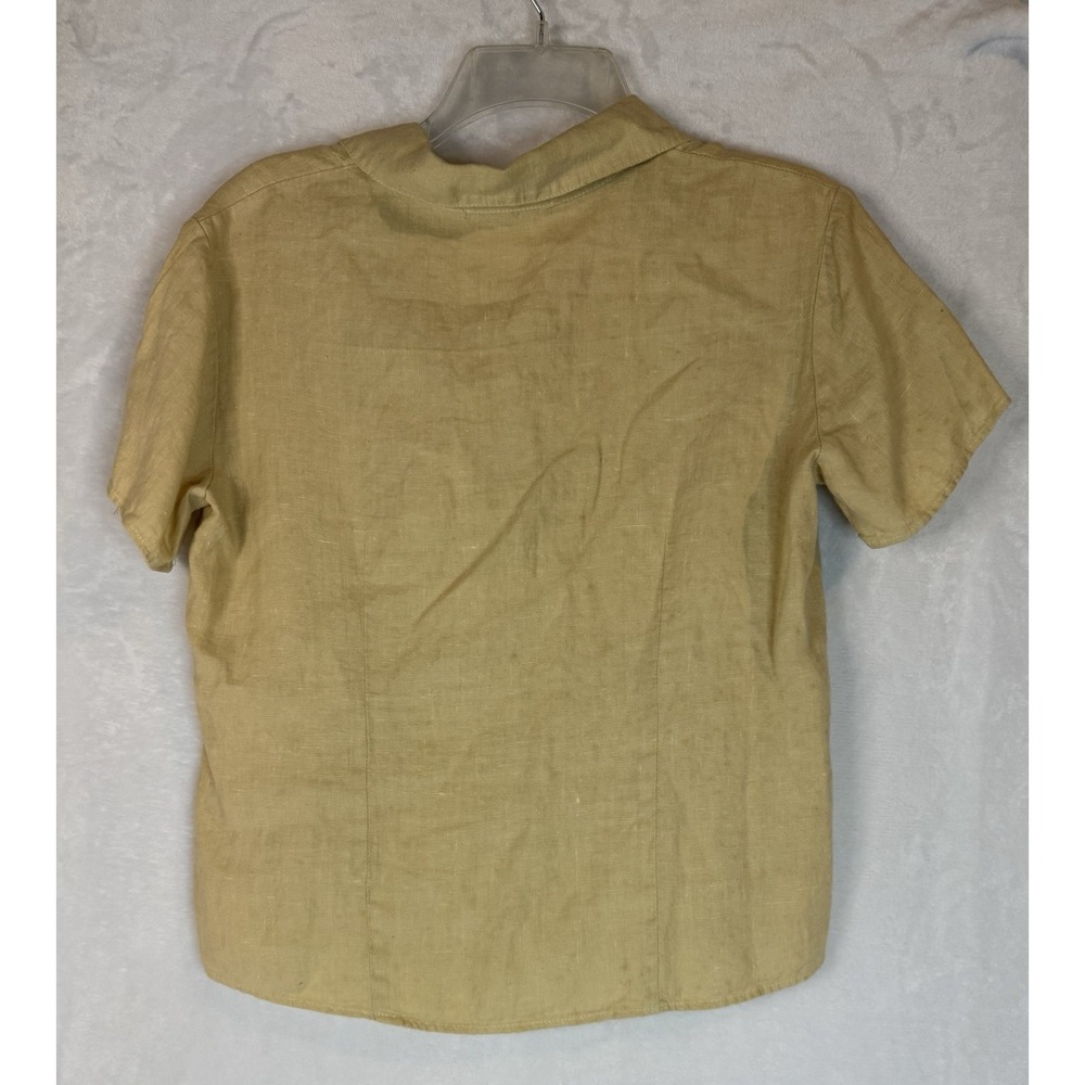 Cut Loose Linen Set S Yellow Midi Skirt Top Coastal Resort Outfit Lagenlook - Picture 14 of 16